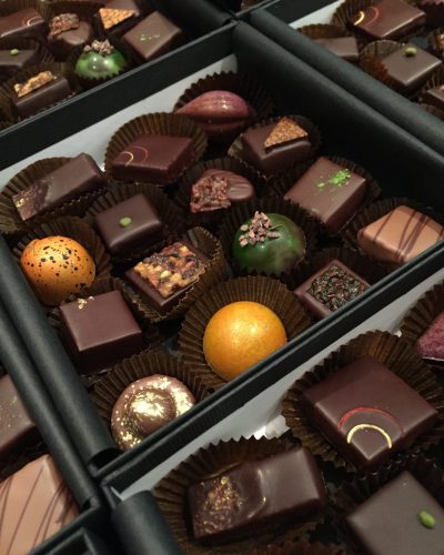 Boites des 15 créations chocolatées - Genève 2018